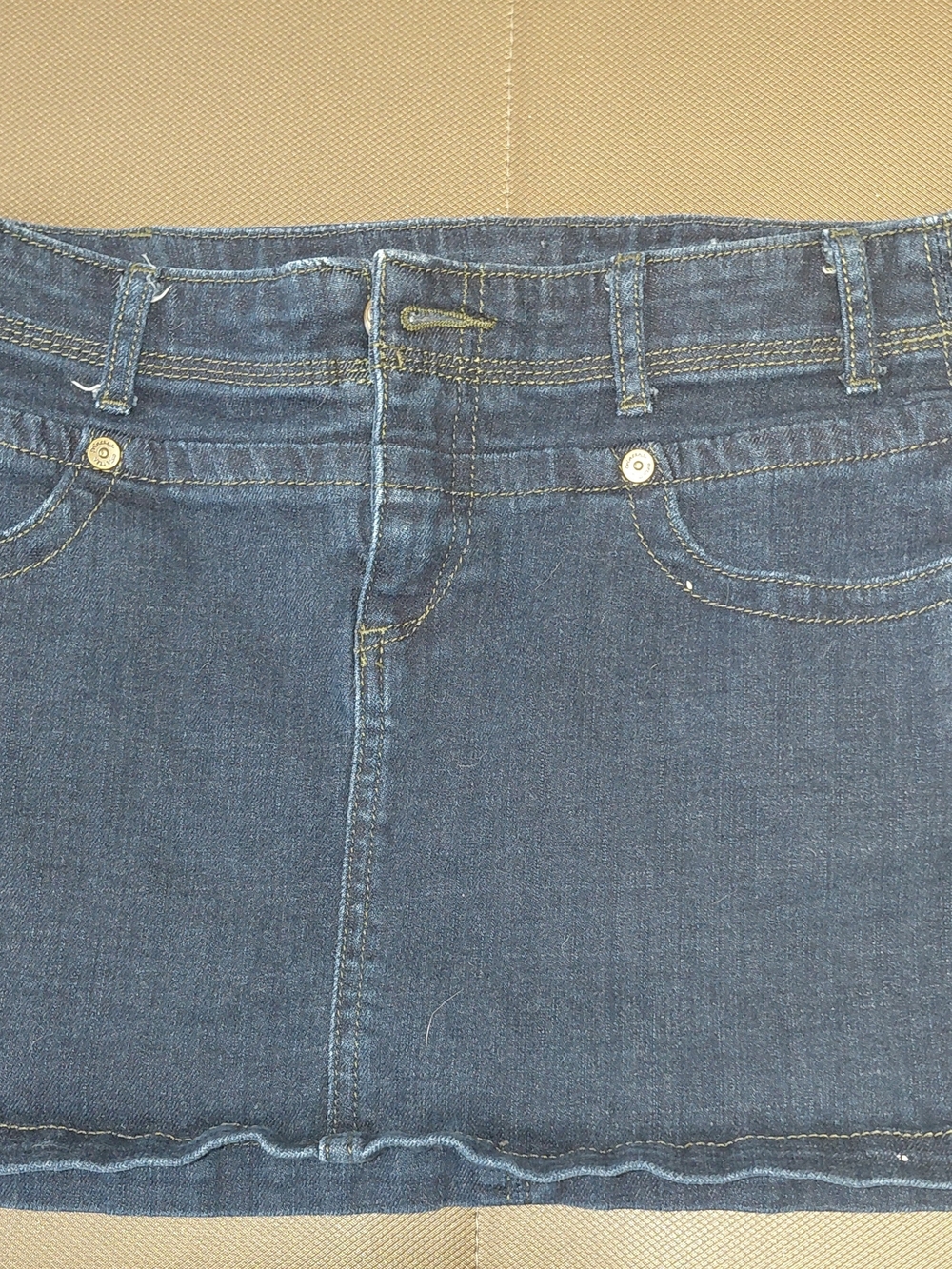 Vera Wang Princess Indigo Denim Skirt
